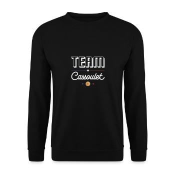 Team Cassoulet - Für Cassoulet-Fans - Unisex Pullover - Schwarz - Vorne - Alina (178cm) & Michal (187cm)