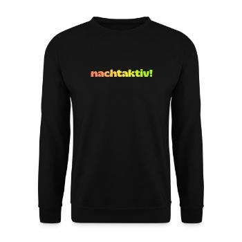 nocturnal! - Unisex Sweatshirt - black - Front - Alina (178cm) & Michal (187cm)