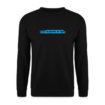 I left the bikepark Fahrrad Mountainbike Downhill - Unisex Pullover - Schwarz - Vorne - Alina (178cm) & Michal (187cm)