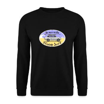 Surf vintage - Sweat-shirt Unisexe - noir - Devant - Alina (178cm) & Michal (187cm)