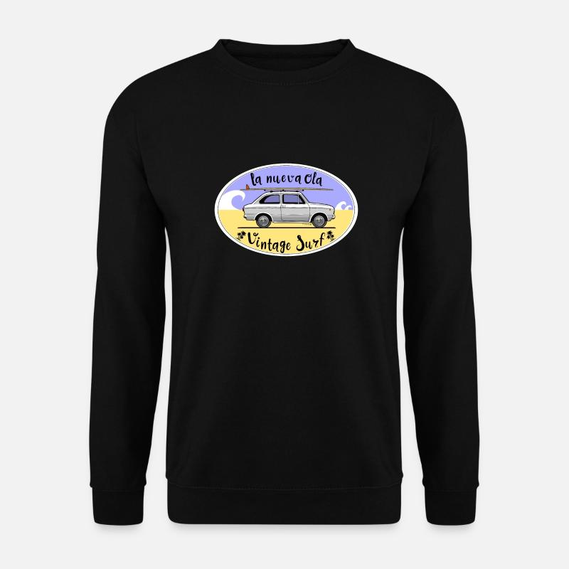 Vintage Surf - Unisex Pullover - Schwarz