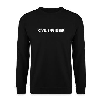 Civil Engineer Professional Engineering - Unisex Sweatshirt - black - Front - Alina (178cm) & Michal (187cm)