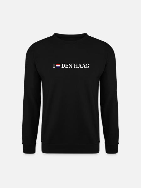 I love Den Haag Niederlande - Unisex Pullover - Schwarz