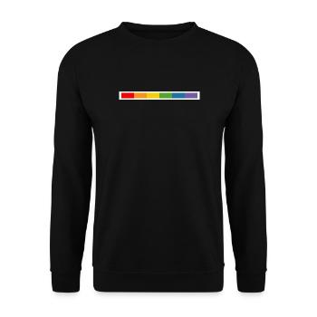 LGBT design white - Unisex Pullover - Schwarz - Vorne - Alina (178cm) & Michal (187cm)