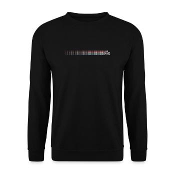 Gradient Barcode Sunset - Unisex Sweatshirt - black - Front - Alina (178cm) & Michal (187cm)