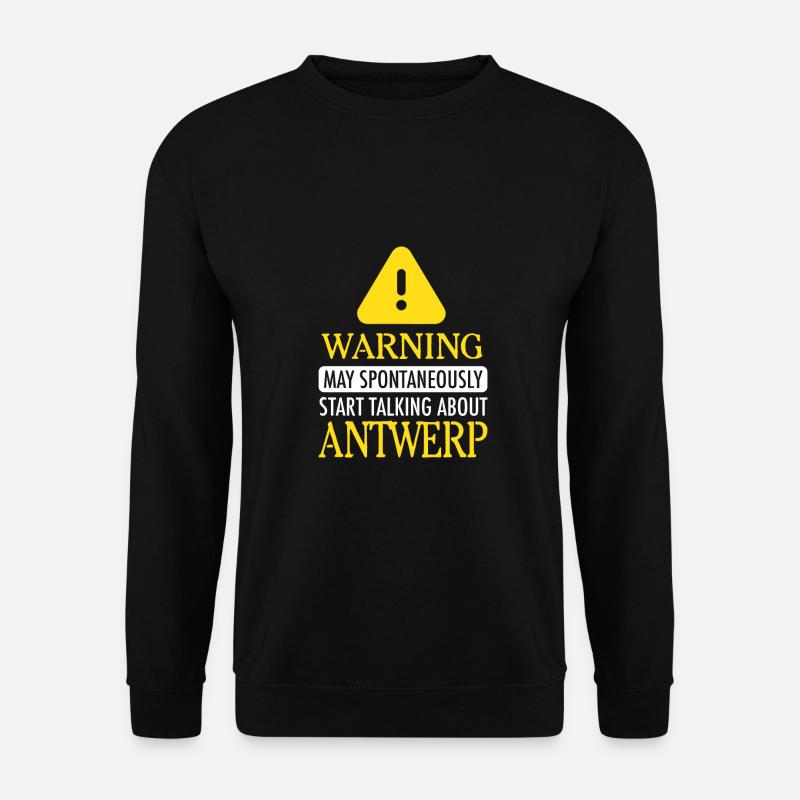 WARNING!: Antwerp - Unisex Pullover - Schwarz