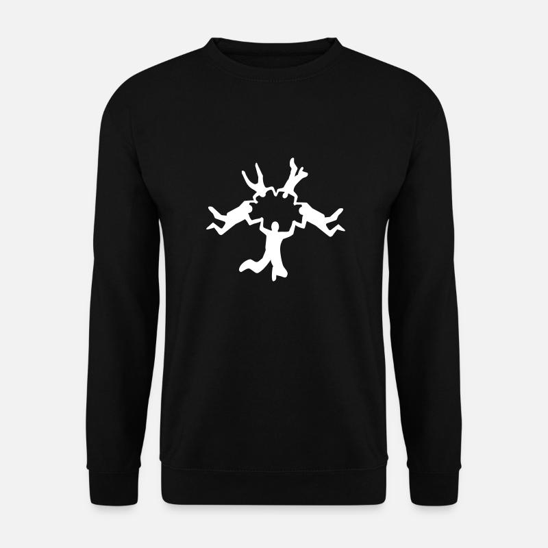 RW Fallschirmsprung Freifall Gruppe Farbe wählbar - Unisex Pullover - Schwarz