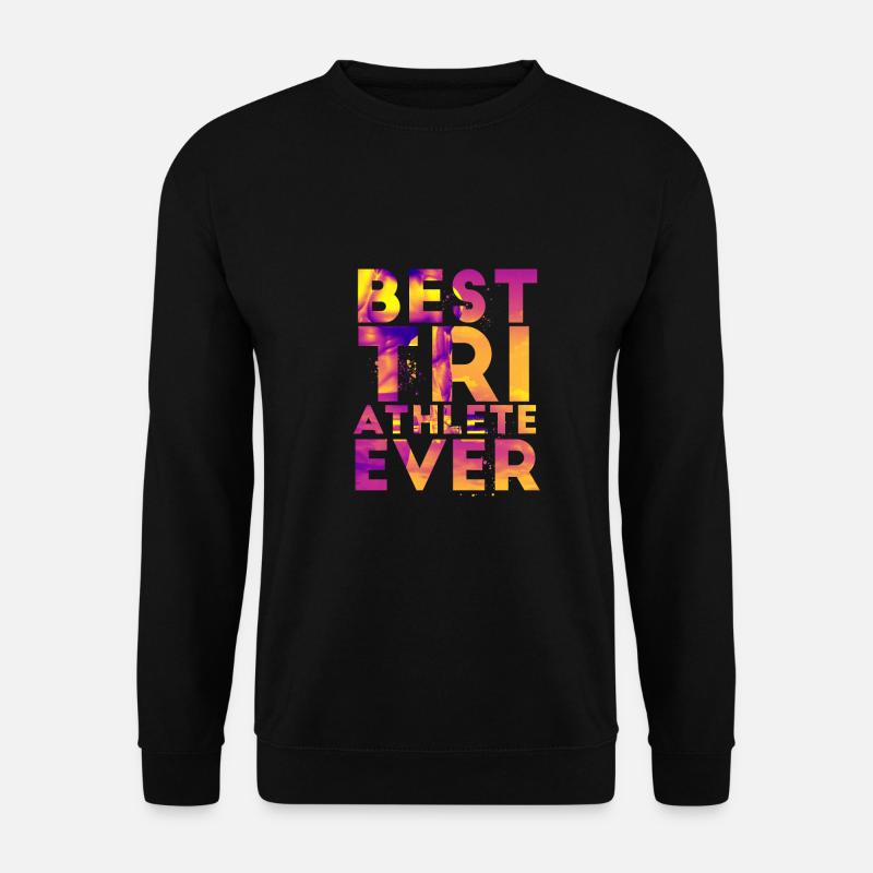 Den bedste triatlet nogensinde atlet gave - Unisex sweater - sort