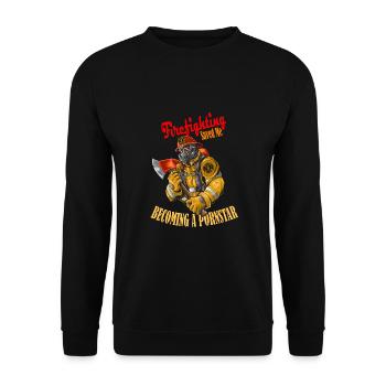 La lutte contre les incendies m’a sauvé - Sweat-shirt Unisexe - noir - Devant - Alina (178cm) & Michal (187cm)