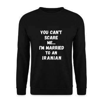 Je suis mariée à un Stolz iranien - Sweat-shirt Unisexe - noir - Devant - Alina (178cm) & Michal (187cm)
