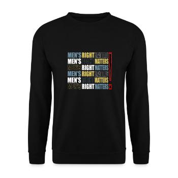 Les droits des hommes comptent Citation de l’homme Cadeau de l’égalité - Sweat-shirt Unisexe - noir - Devant - Alina (178cm) & Michal (187cm)