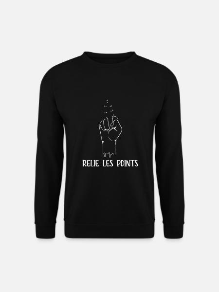 relie les points - Sweat-shirt Unisexe - noir