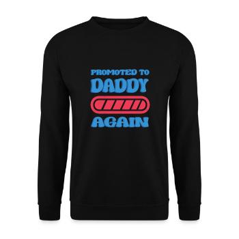 Promoted back to dad. Download Complete - Unisex Sweatshirt - black - Front - Alina (178cm) & Michal (187cm)