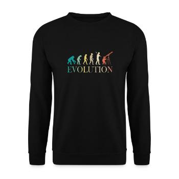 Étoiles spatiales du télescope astronomique Evolution - Sweat-shirt Unisexe - noir - Devant - Alina (178cm) & Michal (187cm)