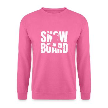 Snowboardtrip Jump Hobby Schnee Slope Berg - Unisex Pullover - Pink - Vorne