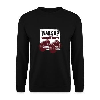 Réveillez-vous et entraînez les bodybuilders - Sweat-shirt Unisexe - noir - Devant - Alina (178cm) & Michal (187cm)