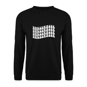 3 ans Threenager Garçons Filles 3ème anniversaire - Sweat-shirt Unisexe - noir - Devant - Alina (178cm) & Michal (187cm)