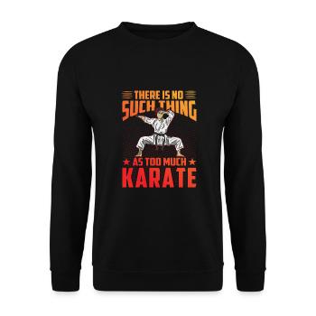 Il n’y a jamais trop de karaté - Sweat-shirt Unisexe - noir - Devant - Alina (178cm) & Michal (187cm)