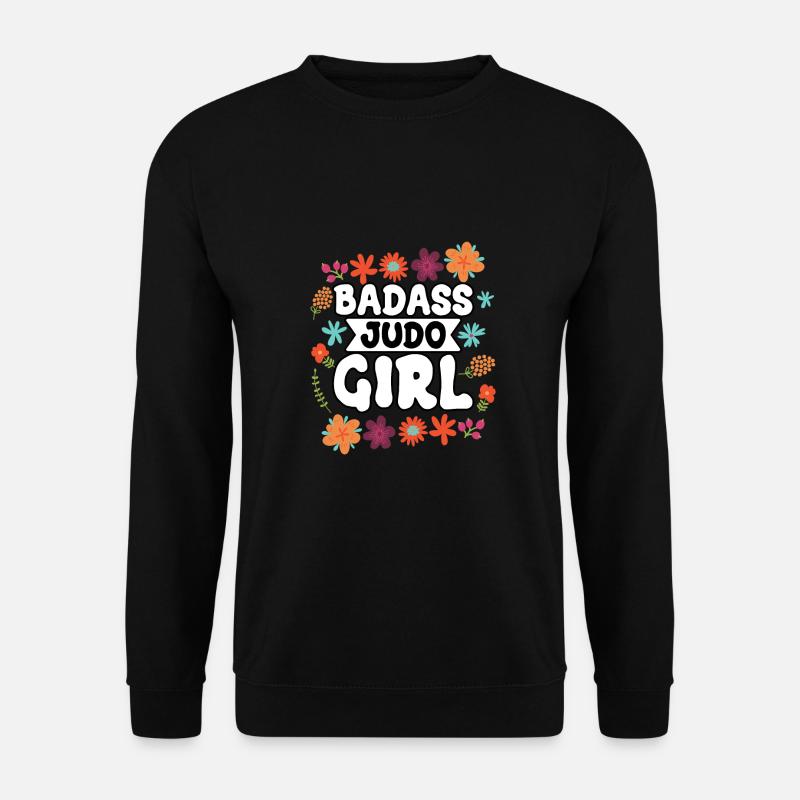 Badass Judo Mädchen - Unisex Pullover - Schwarz