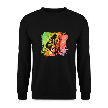 Judo - Sweat-shirt Unisexe - noir - Devant - Alina (178cm) & Michal (187cm)