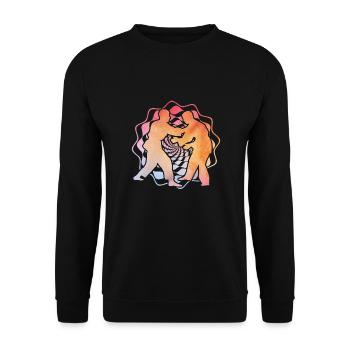 Judo - Sweat-shirt Unisexe - noir - Devant - Alina (178cm) & Michal (187cm)