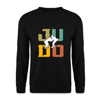 Judo - Sweat-shirt Unisexe - noir - Devant - Alina (178cm) & Michal (187cm)