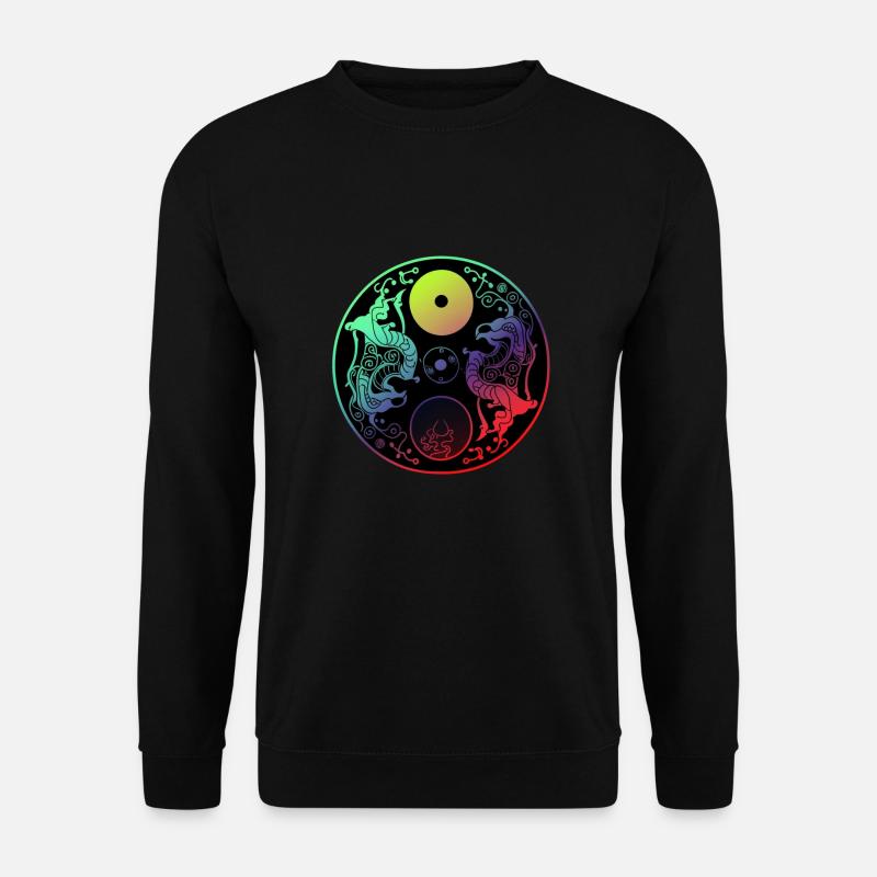 Yin Yang - Unisex Pullover - Schwarz