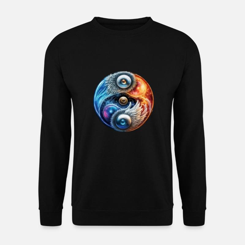 Yin Yang - Unisex Pullover - Schwarz