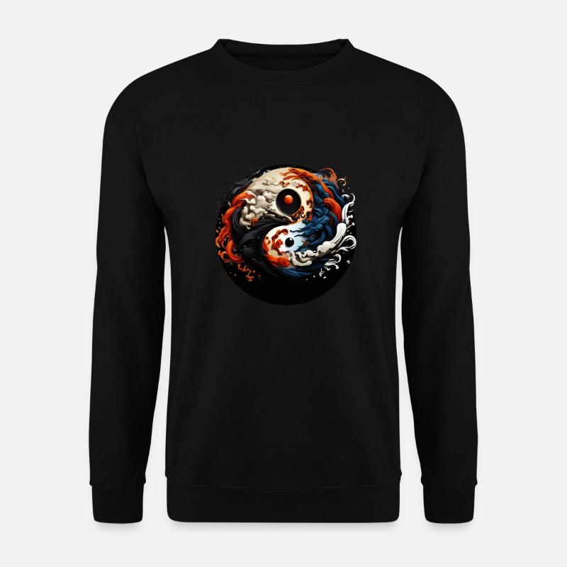 Yin Yang - Unisex Pullover - Schwarz