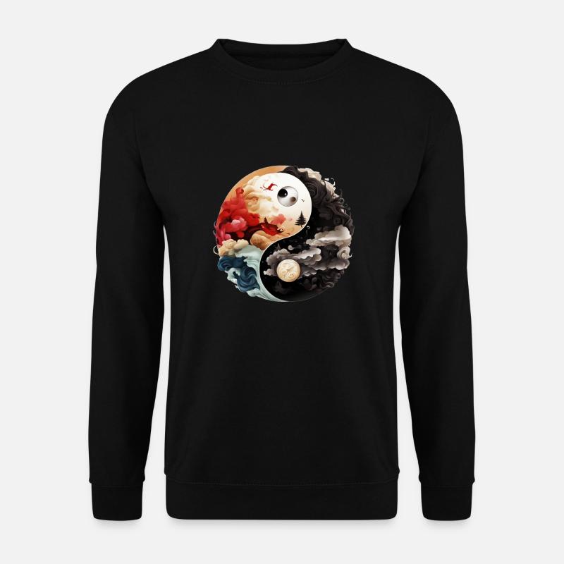 Yin Yang - Unisex Pullover - Schwarz