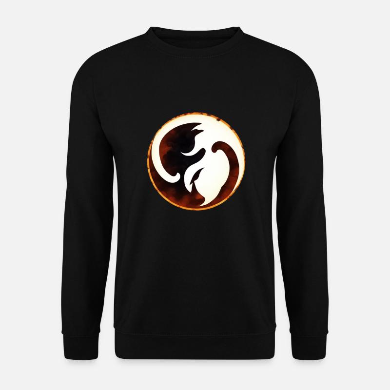Yin Yang - Unisex Pullover - Schwarz