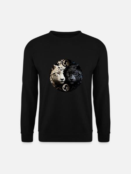 Yin Yang Wild Cats - Unisex Sweatshirt - black