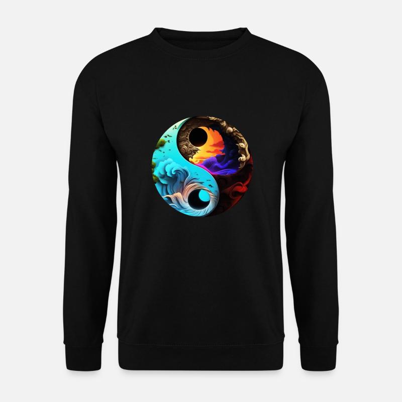 Yin Yang - Unisex Pullover - Schwarz
