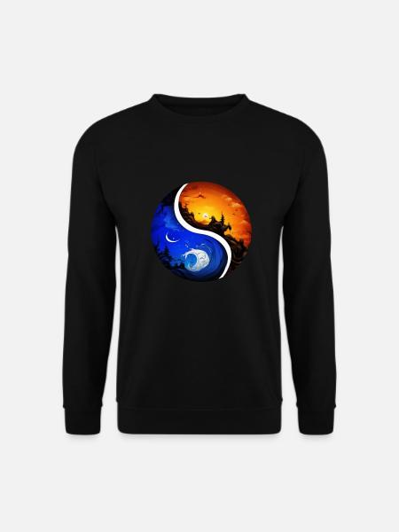 Yin Yang - Unisex Pullover - Schwarz