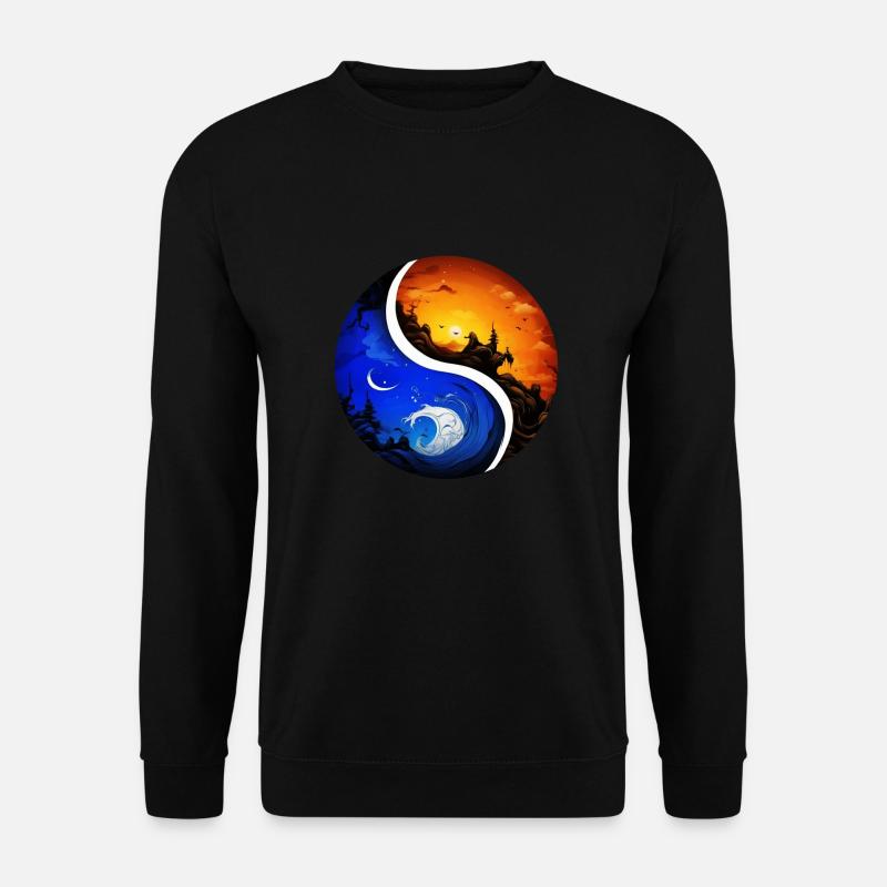 Yin Yang - Unisex Pullover - Schwarz