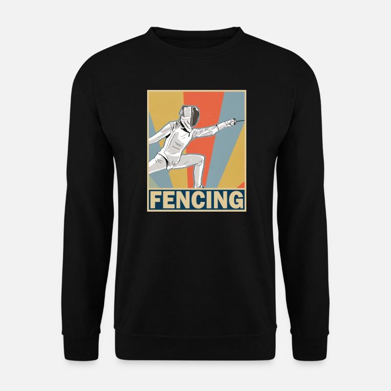 Fechten - Unisex Pullover - Schwarz