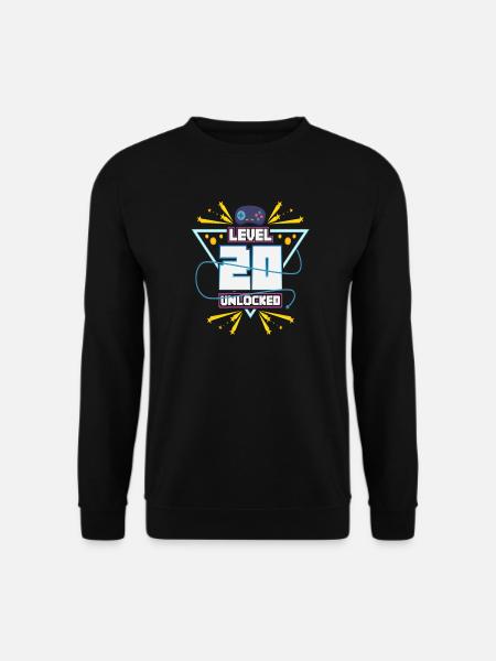 Level Up Gamer Zocker Gaming 20's Nerd Gift - Unisex Sweatshirt - black