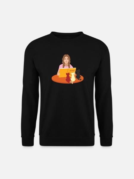 Bibliothèque de bibliothèque - Sweat-shirt Unisexe - noir