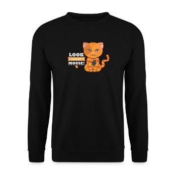 Cadeau souris souris clavier joueur joueur joueur joueur - Sweat-shirt Unisexe - noir - Devant - Alina (178cm) & Michal (187cm)