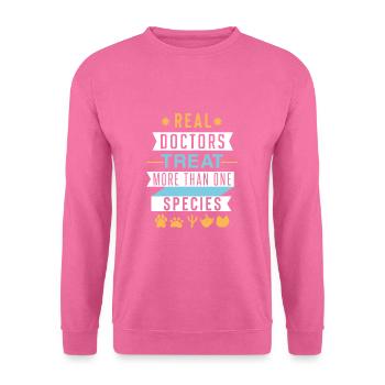 Vétérinaire | Vétérinaire | Amour des animaux - Sweat-shirt Unisexe - rose - Devant