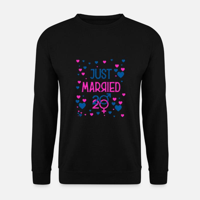 Frisch verheiratet - Unisex Pullover - Schwarz