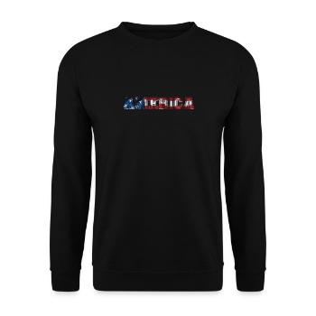 Amérique - Sweat-shirt Unisexe - noir - Devant - Alina (178cm) & Michal (187cm)
