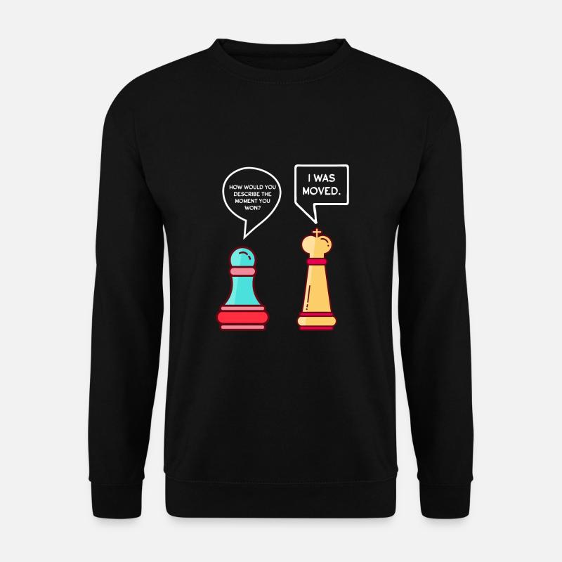 Lustige Schachfiguren - Unisex Pullover - Schwarz