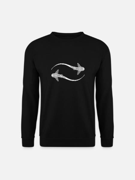 Elegante Leopardenhaie - Triakis semifasciata - Unisex Pullover - Schwarz