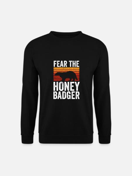 Retro Fears The Honey Badger - Unisex Sweatshirt - black