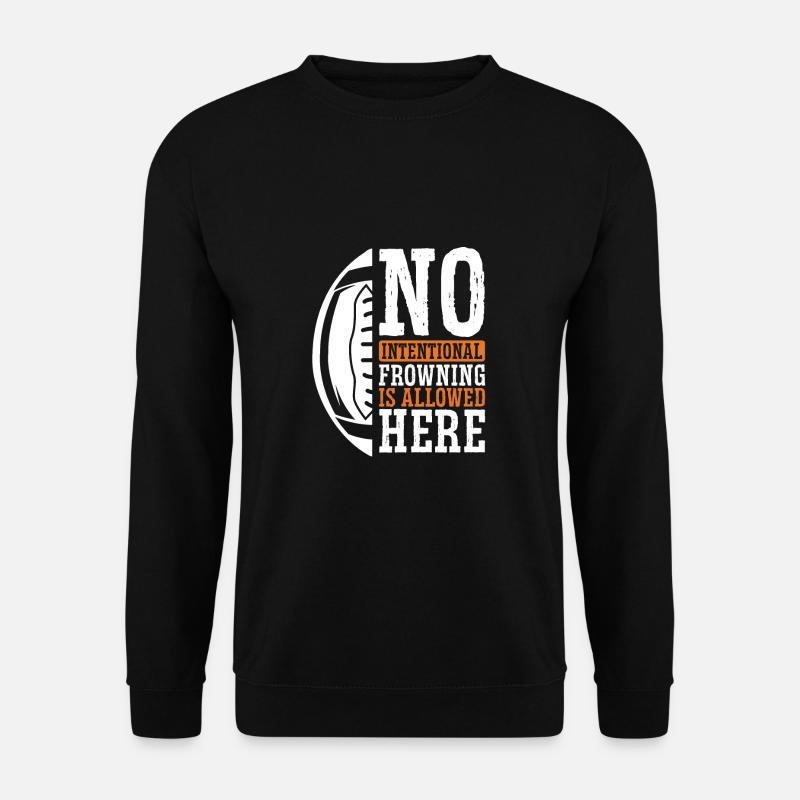 No intentional frowning - Unisex Sweatshirt - black