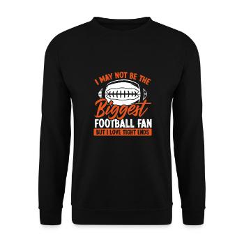 Ich Bin Nicht Der Größte Football fan - Unisex Pullover - Schwarz - Vorne - Alina (178cm) & Michal (187cm)