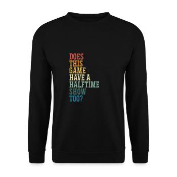 This game has a show color - Unisex Sweatshirt - black - Front - Alina (178cm) & Michal (187cm)