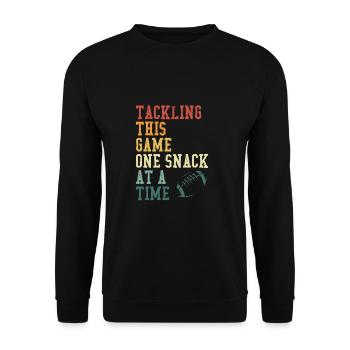Maîtriser ce jeu une collation - Sweat-shirt Unisexe - noir - Devant - Alina (178cm) & Michal (187cm)