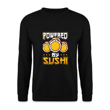 Propulsé par les sushis - Sweat-shirt Unisexe - noir - Devant - Alina (178cm) & Michal (187cm)